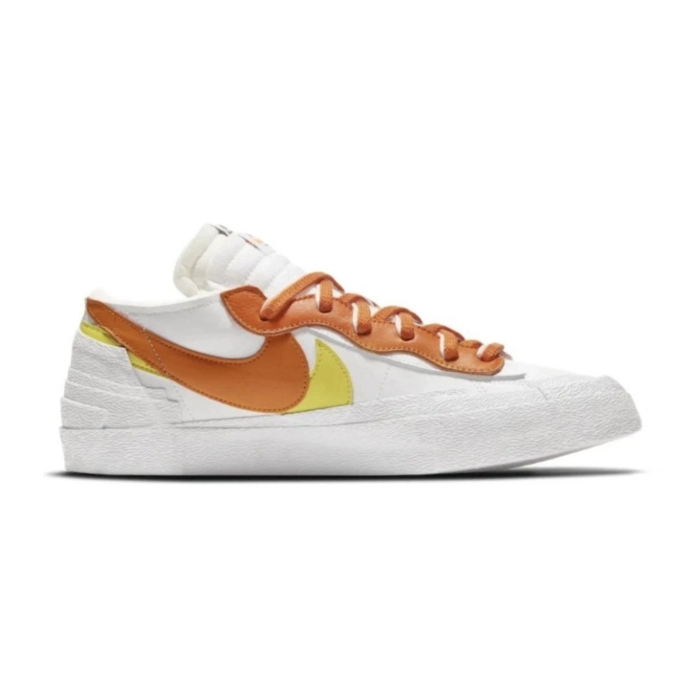 Nike Blazer Low x Sacai Mens Size 8‎ Magma Orange DD1877-100 Shoes - Picture 3 of 6